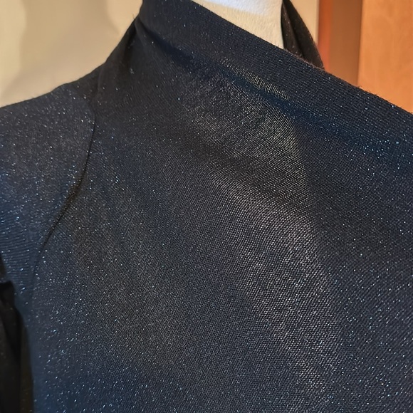 Relaxed fit light weight sweater type has a sparkle long sleeve from Macys - Picture 3 of 7